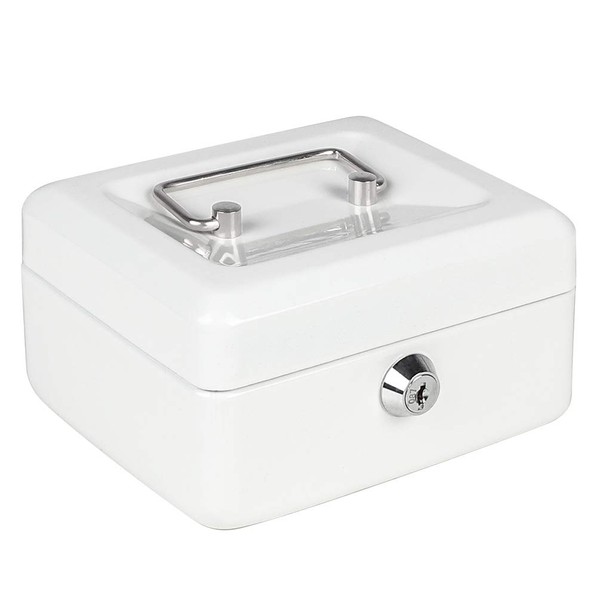 Cash Box with Money Tray, Parrency Small Money Box with