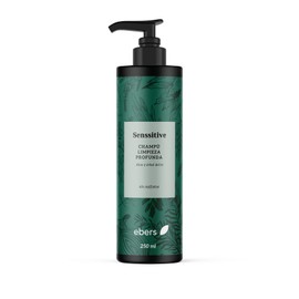 Ebers Sulphate Free Deep Cleansing Shampoo 250 ml (Aloe Vera and Tea Tree) Colour Protection with Ingredients of Natural Origin
