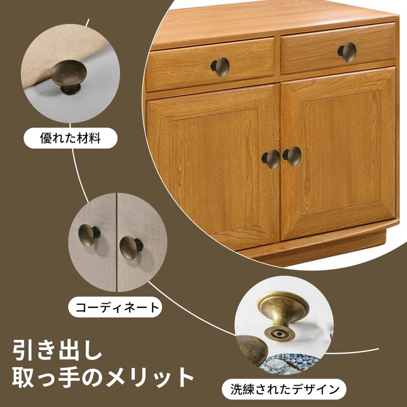 Coollooda Drawer Knobs Pulls, 10 Pieces, Mini Handles, Pulls, Knobs,