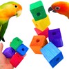 Bonka Bird Toys 1154 Drilled Cube Block Pack 1.5" Wooden