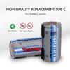 Tenergy NiMH Sub C Sc 5000mAh high Drain Rechargeable Battery