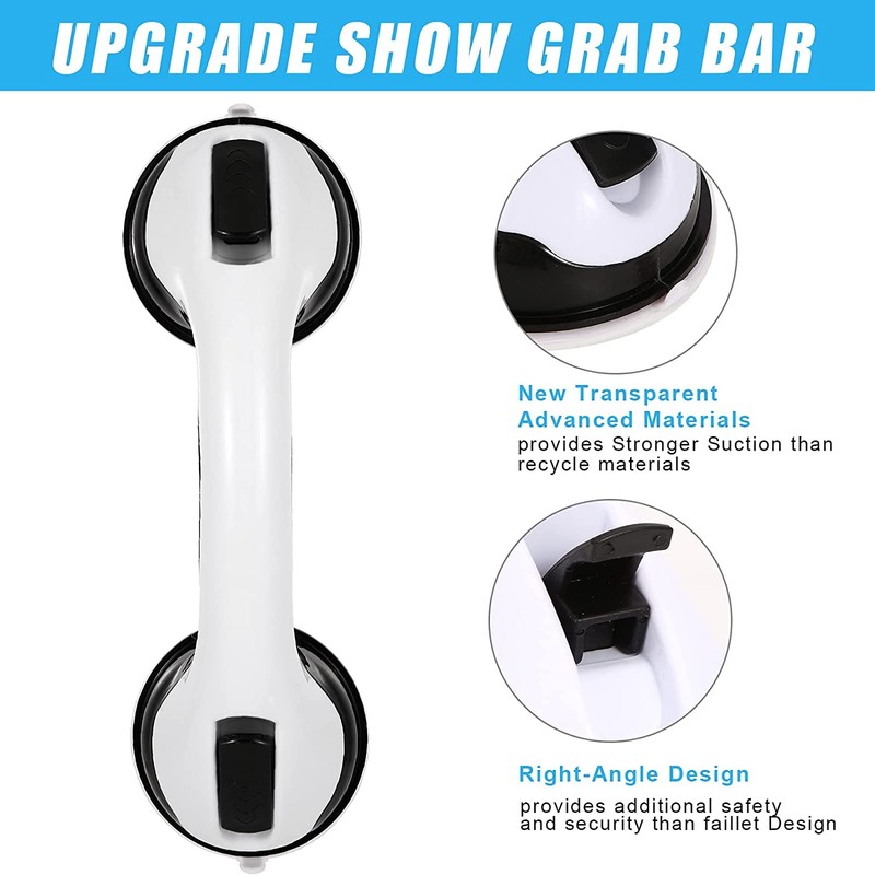 HZONSY Shower Handle - 12” Grab Bars for Bathroom &