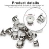 Betoplin 30 Pieces Pin Backs Locking, Metal Pin Backings Pin
