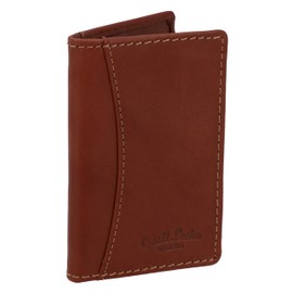 Gusti Otto Leather Card Holder Wallet Credit Card Holder Business Card Holder Leather, dark brown, Retro