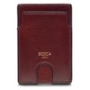 Slim Card Case Polished Old Leather Dark Brown
