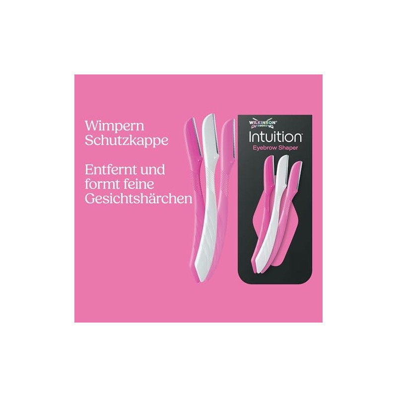 Wilkinson Sword Intuition Eyebrow Shaper for Women, XL Pack with