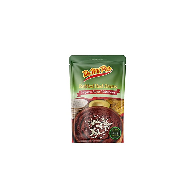 De Mi Pais Refried Red Beans 14oz / Frijoles Rojos