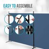 SteelAid Room Divider (Double Panel) – Folding Partition Privacy Screen