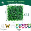 ZHZCJB 10 X 10 in Artificial Grass Wall Panel Backdrop,UV-Anti