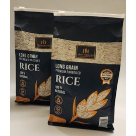 Prid Grains Premium Parboiled Rice, 5 lb Bag, Medium