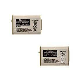 Synergy Digital Cordless Phone Batteries, Works with Panasonic HHR-P103 Cordless Phone, (Ni-MH, 3.6V, 750 mAh) Ultra Hi-Capacity, combo-pack includes: 2 x SDCP-H324 Batteries