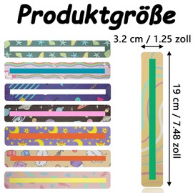 Reading Ruler Reading Aid Children Feelings Reading Strips, 8 Pieces Reading Aid Children Tool Colourful Bookmark Children Bookmark Children Teaching Aid for Teaching and Reading Aid