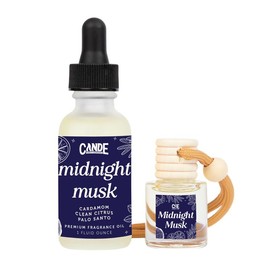 Car Freshener & Refill Bundle - Long Lasting Car Fragrance:_Midnight Musk
