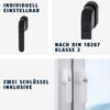 ABUS FG400 Lockable Window Handle - With Push Cylinder and