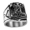 OIDEA Stainless Steel Rings Silver for Men Women with Engraving,