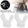 QANYEGN 4Pcs Diving Bite Moutiece, Transparent Silicone Snorkel Moutiece, U