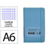 Antartik Notebook with elastic band, hardcover, A6 sheets, squared, light