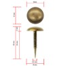FUXXER® 100 x Antique Round Head Nails Tacks Tacks Furniture