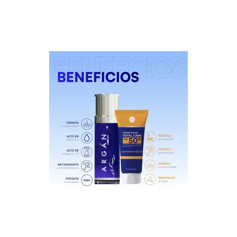 Mist Jewel Pack Crema Solar + Aceite De Argán Essentials