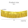3 Packs Tinsel Fringe Garland Metallic Foil Fringe Garland Fringe