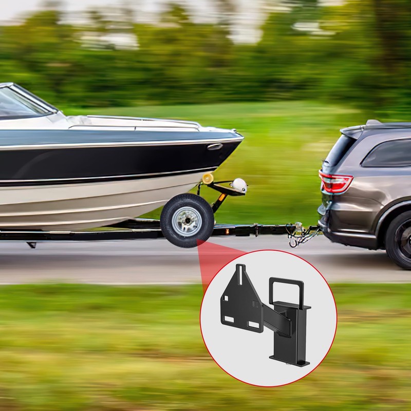 Nilight Spare Tire Carrier Mount Stake Pocket Boat 3-Nuts Trailer