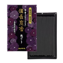 Kameyama Hanageshiki, Binchotan, Mini Size, Approx. 1.8 oz (50 g), Approx. 150 Sticks, Unscented, Uncolored, Deodorizing Ingredients