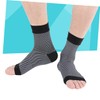 TOVINANNA 2pairs Elastic Compression Foot Sleeve Socks for Ankle Support