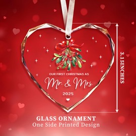 Wedding Gifts, First Christmas as Mr and Mrs Ornament 2025,Bridal Shower Gifts,Wedding Gift for Couples 2025,Mr and Mrs Christmas Ornaments