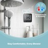 KADAMS Shower Clock Waterproof Bathroom Timer – Digital Wall Clock