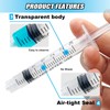 30 Pack 3ml Plastic Syringes without Needle, Luer Lock Syringes