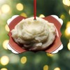 CafePress Mashed Potatoes Ornament Scroll Holiday Ornament 4" x 2.75"