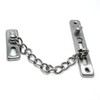 Front Door Security Chain Latch Silver 2ea