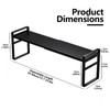 Stuzos Retractable Over The Sink Shelf - Carbon Steel Window