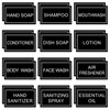 Waterproof Labels for Bottles Bathroom Kitchen 24 PCS Minimalist Organization
