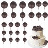 24 bolas de decoración para tartas, bolas de espuma, con