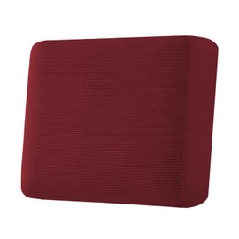 H.VERSAILTEX Super Stretch Individual Seat Cushion Covers Sofa Covers Couch Cushion Covers Slipcover Sets Thick Jacquard Textured Twill Fabric (1 Piece Chair Cushion Cover, Burgundy Red)
