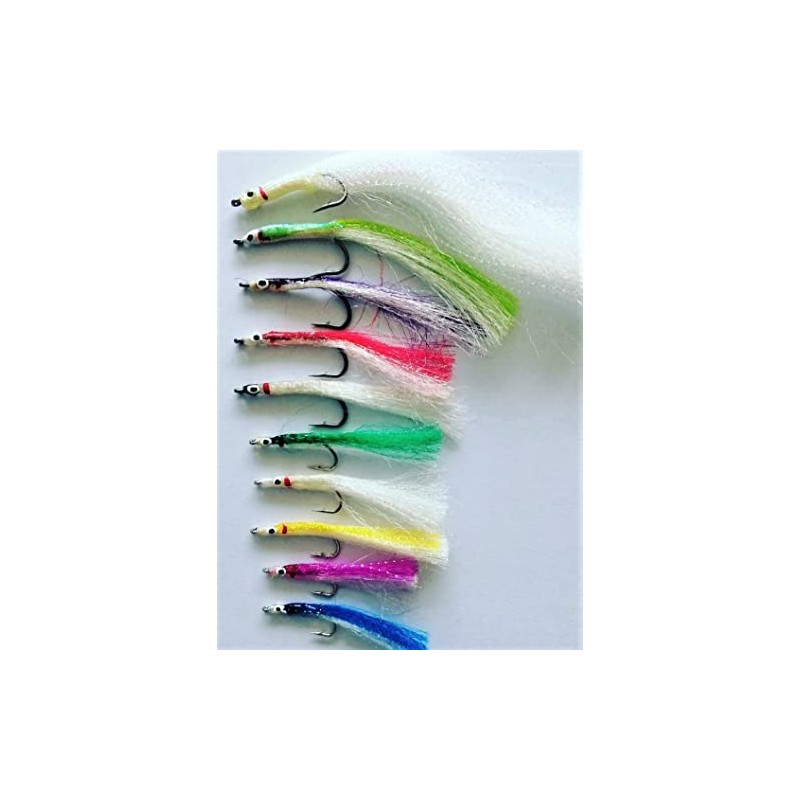 BestCity Fly Fishing Saltwater Sandeels Mixed Colour Selection Pack Of