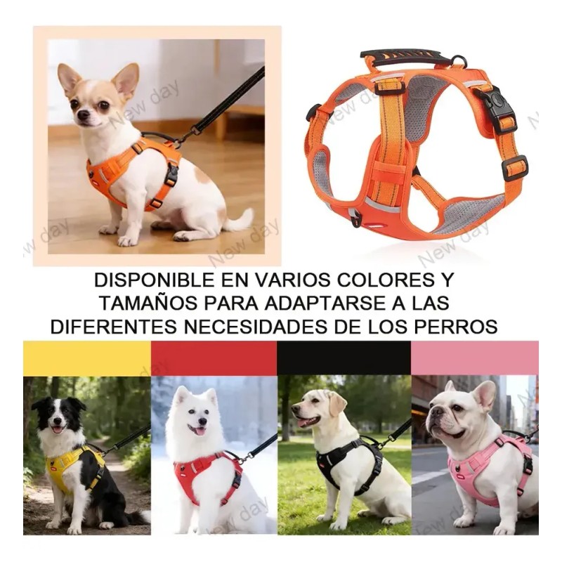 Pecheras Arnes Perro Apto Para Todo Tipo De Cuerpo Ajustable