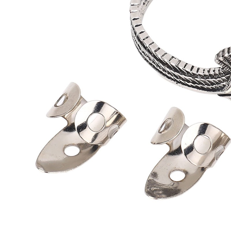 Guitar Pick Set with Alloy Bracelet Stainless Steel Finger Thumb
