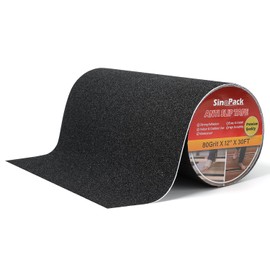 Anti Slip Tape Black - 12Inch x 30FT Non Skid Ramp for Outdoor, High Traction Abrasive Adhesive Anti Slip for Stairs Step