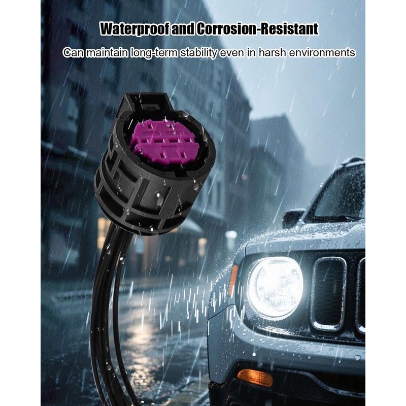 Headlight Connector Plug Harness 8-Wire or 3-Wire Fit for Dodge