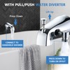 Sperwoesy Slip-On Tub Spout with Diverter, High Pressure 8 Settings