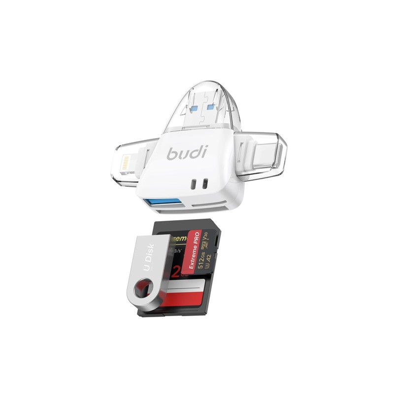 Budi - 6 in 1 Card Reader + Sim Card