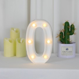 ZHAOMIMI LED Light Up Number, Decorative Lamp Sign for Night Light, Wedding, Birthday, Party, Christmas, Home Bar, Decoration (0)
