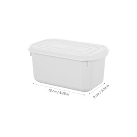 Cabilock Food Crisper Tray 2pcs Boxes Butter Box Food Containers with Lids Butter Container with Cover Food Crisper Vegetable