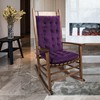 FlyGulls Rocking Chair Cushions Indoor Velvet Chair Pads High Back