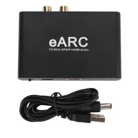 ASHATA EARC ARC Sound Extractor, HDMI ARC Adapter, HDMI SPDIF Optical Coaxial to Stereo Audio SPDIF Coaxial, 8-Channel, Cable Mount