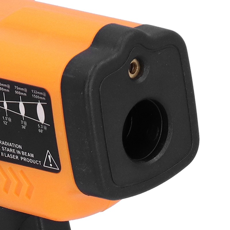 GM550 Infrared Thermometer Handheld Temperature Tester Digital NonContact Thermometer(Orange Yellow