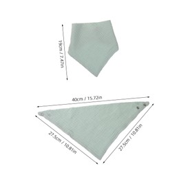 BESPORTBLE 10-Pack Double-Sided Cotton Baby Bibs Colorful Multi-Use Feeding Bibs for Infants Small Size Unisex Drool Cloths for Eating and Teething