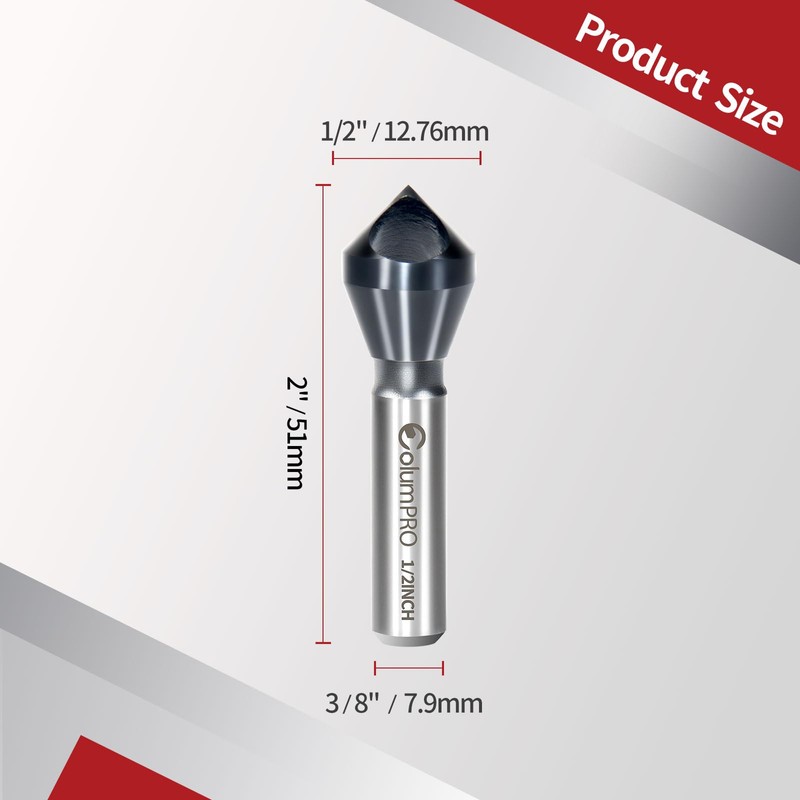 ColumPRO TiAlN Cobalt Single-End Countersink Chamfer Tool - Heavy-Duty M35